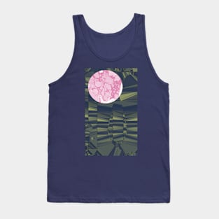 Abstract Pink Moon Tank Top